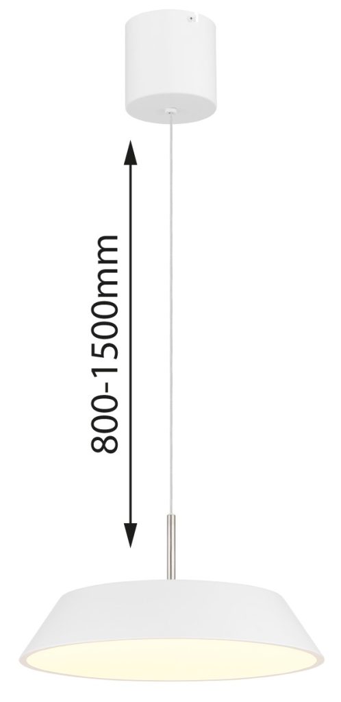 SILENA – Viseća lampa – metal bela mat – metal bela mat – 15947W