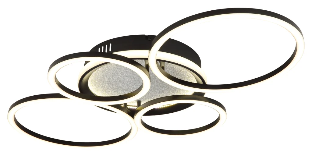 ALVIS – Plafonska svetiljka – metal crni mat – plastika crni mat – 48477-40C