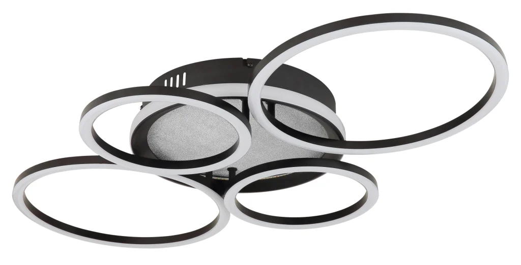 ALVIS – Plafonska svetiljka – metal crni mat – plastika crni mat – 48477-40C