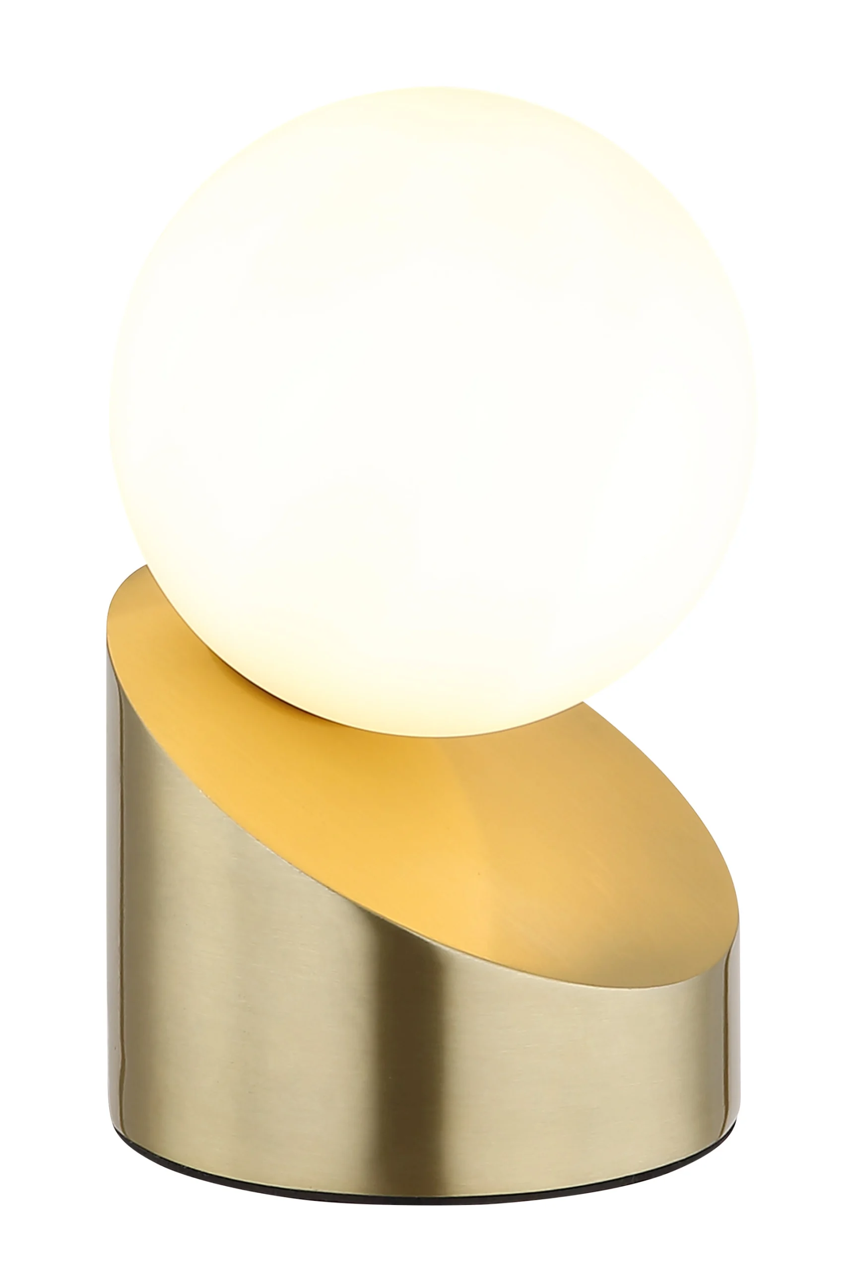 ALISA – Stona lampa – metalna, mat boje mesinga – staklena kugla opal – 50300103