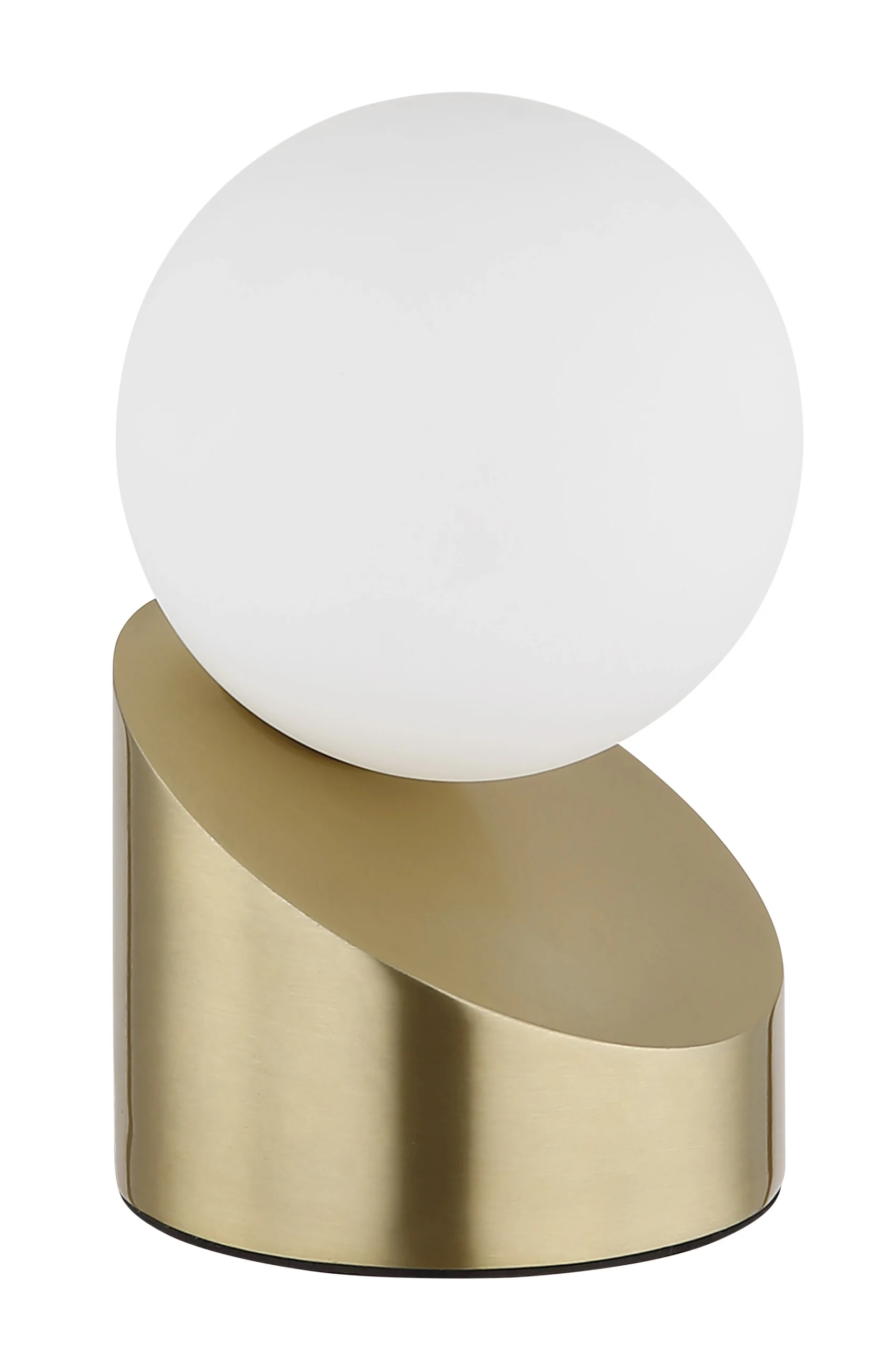 ALISA – Stona lampa – metalna, mat boje mesinga – staklena kugla opal – 50300103