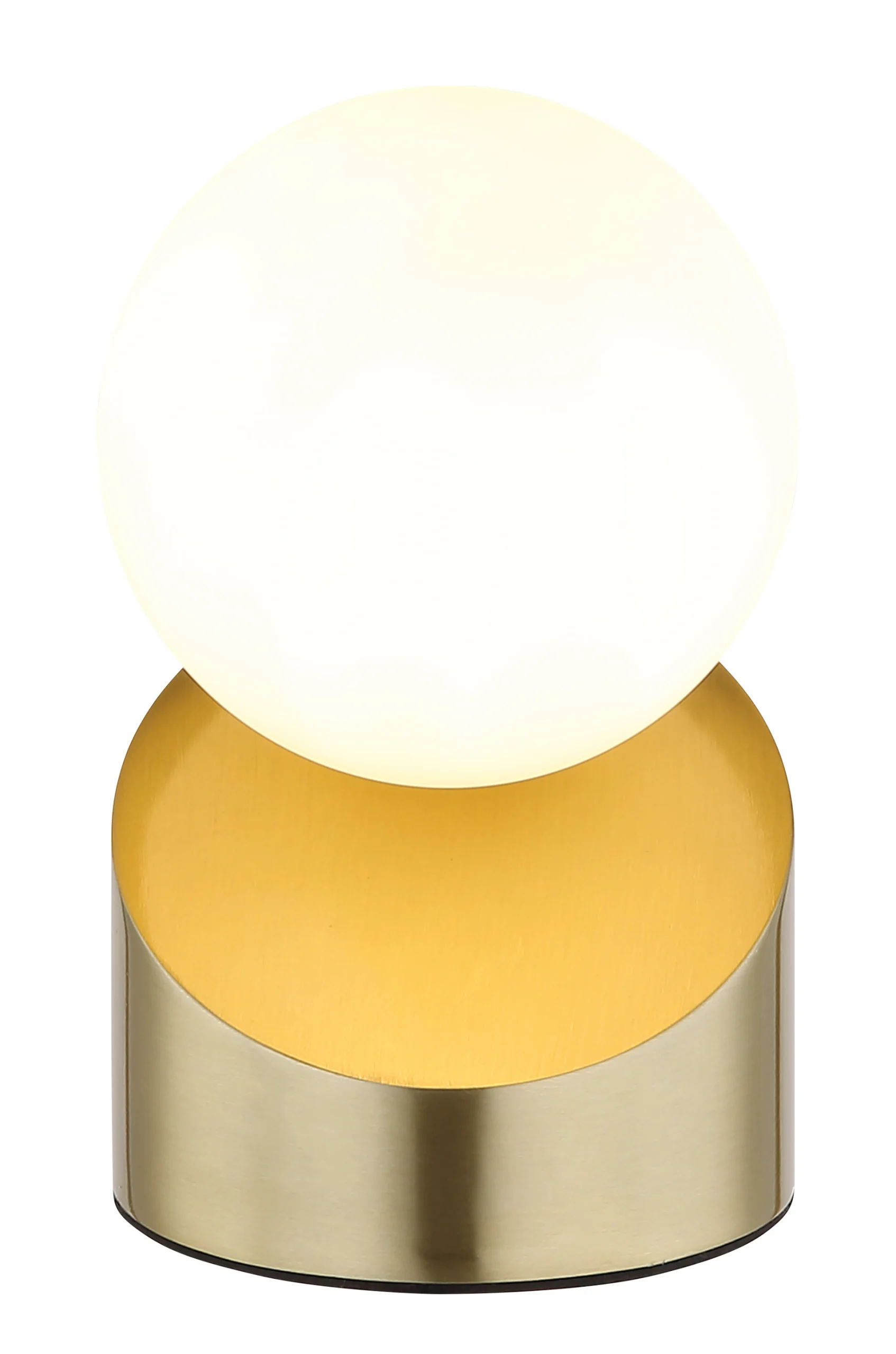 ALISA – Stona lampa – metalna, mat boje mesinga – staklena kugla opal – 50300103