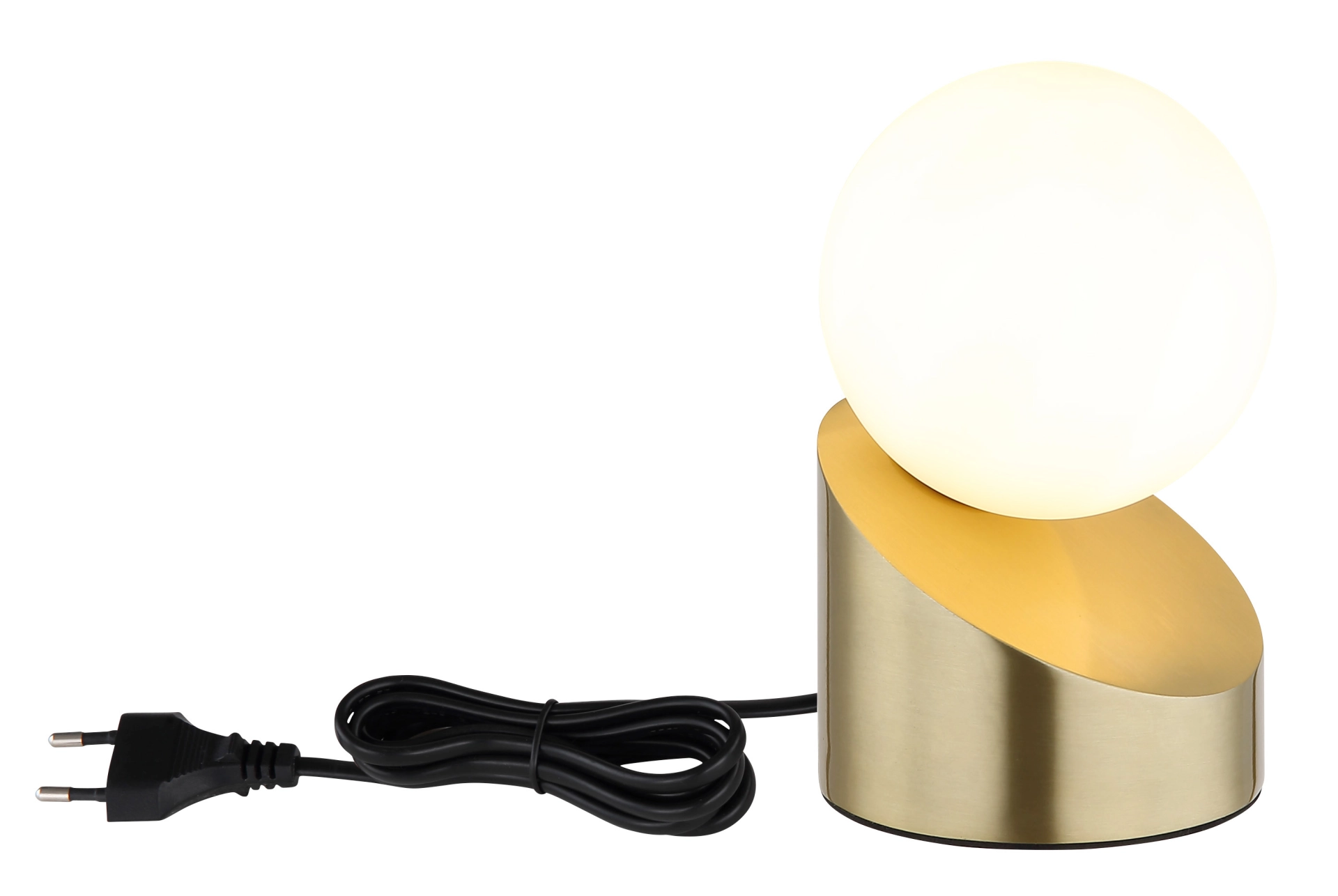 ALISA – Stona lampa – metalna, mat boje mesinga – staklena kugla opal – 50300103