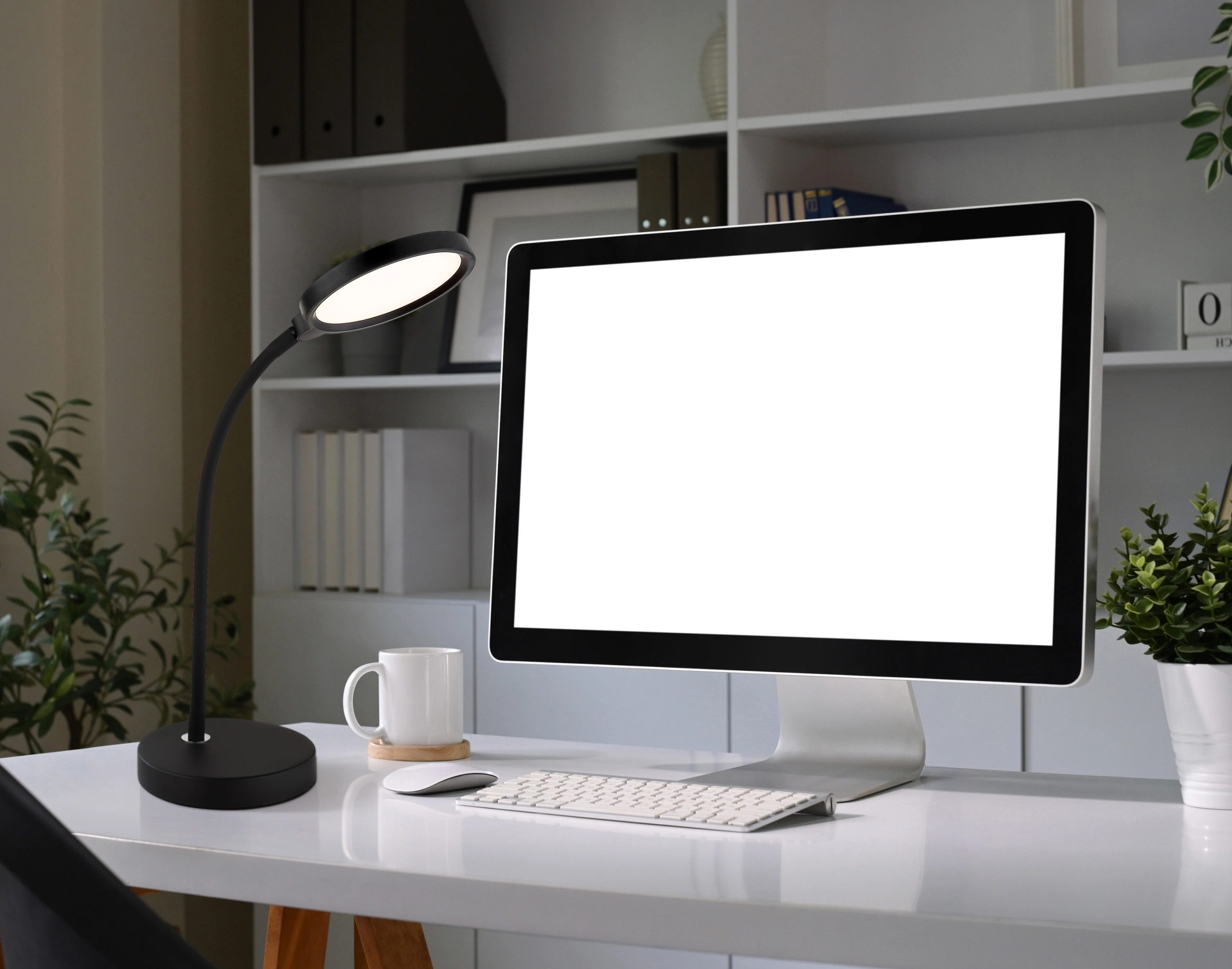 KALDERON – Stona lampa – metal crna mat – plastika crna mat – 58503T